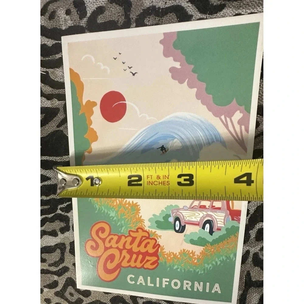 Santa Cruz, California Postcard Secret Surf Spot Collection Beach Surf Wave!